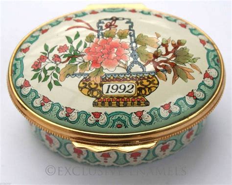 antique metal enamel box|halcyon days enamels retired.